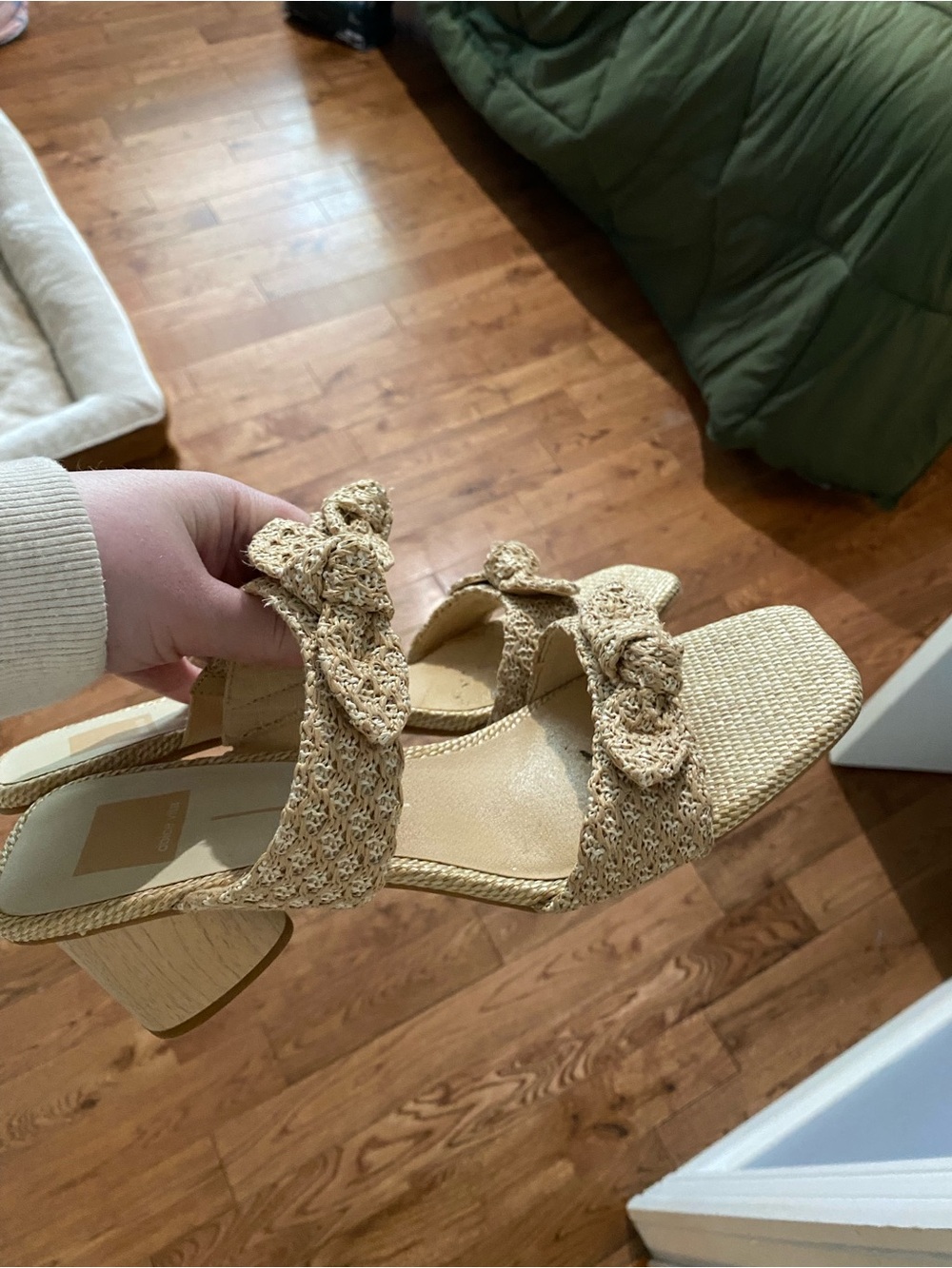 Dolce Vita Rattan Kitten Heels